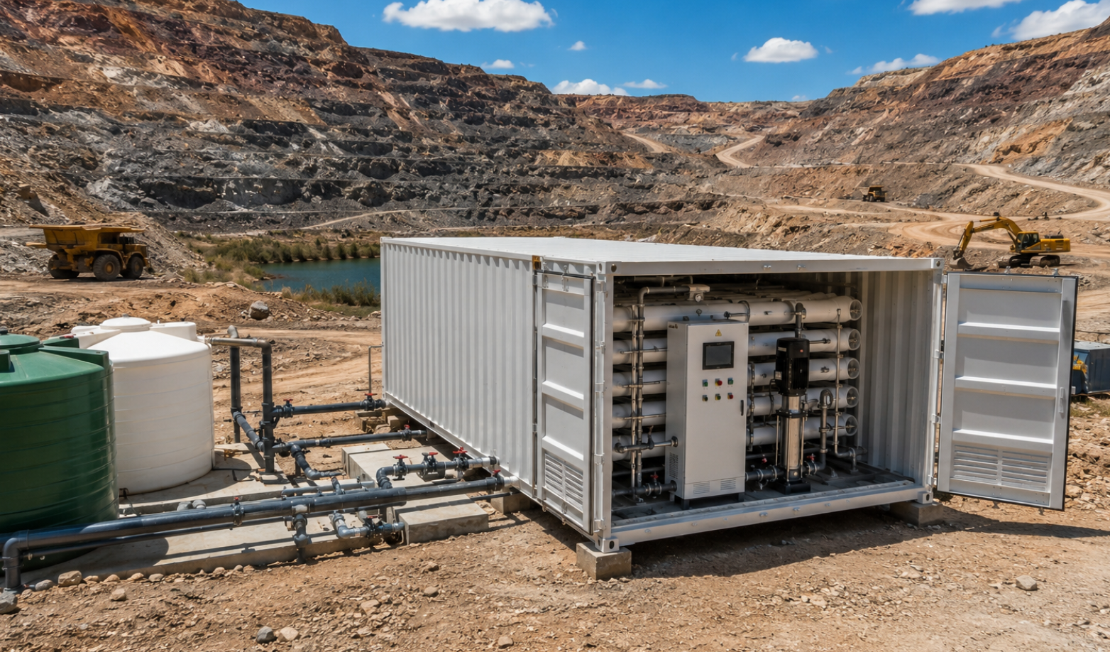 Containerized reverse osmosis equipment
